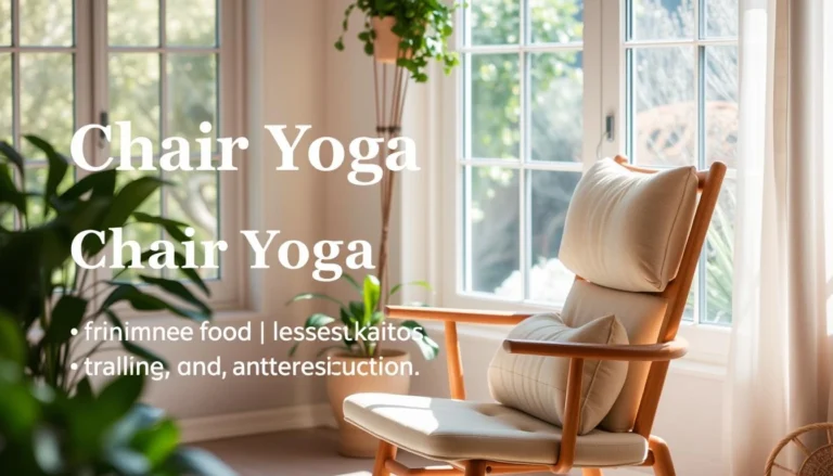 Yoga chaor for seniors