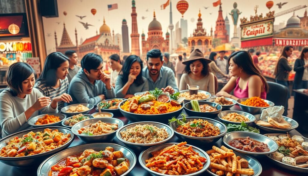 Global food culture and ethnic cuisine fusion